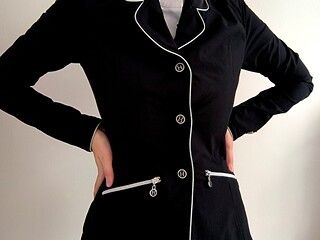 Frak harcour 34 XS, L 40 czarny