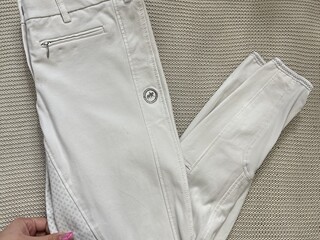 białe bryczesy pikeur 38