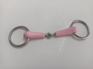 Wędzidło Happy Mouth różowe 10,5 cm plastikowe
