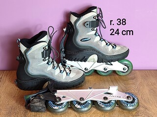 Rolki HYPNO 2 w 1 - buty z odpinanymi płozami - rozmiar 38/24 cm
