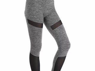 legginsy do woltyżerki Steeds Volti, szare, r. S, z siateczką, jak nowe