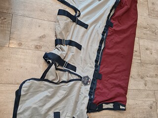 derka Felix Buhler All Weather, r. 125 cm, srebrna, nakładka softshell, letnia, przeciw owadom,BEZ KAPTURA!!, jak nowa z wadą(1)