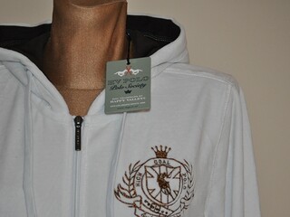 bluza HV POLO Viner, biała, damska, r. L, pluszowa, z kapturem, NOWA