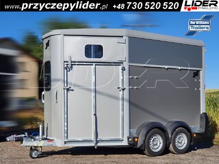 IF-30S przyczepa dla koni IFOR WILLIAMS HB511 Range Classic, podłoga ALU, ściany LAMINOWANE, przedni TRAP lewy, DMC 1800-2700kg