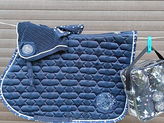 Eskadron young star star quilt navy KOMPLET