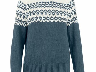 sweter Fengur Island, r. XS, niebieski, golf, używany