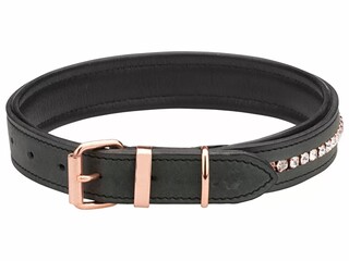 obroża Sugar Dog Romy, r. S, ( 35 cm) czarna, cyrkonie, bdb