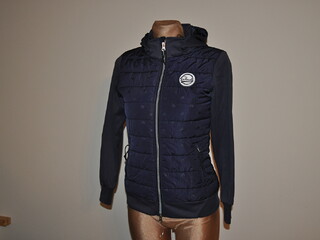 kurtka Steeds, granatowa, r. 152 cm, młodzieżowa, softshell, ocieplana, z kapturem, jak nowa