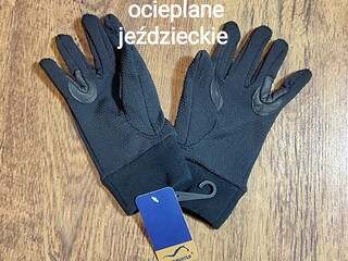 Ocieplane rękawiczki jeździeckie, rozmiar S - Euro Hunter