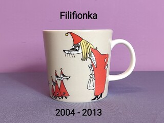 Muminki KUBEK Moomin Arabia Finland - sygnatura KORONA 2004 - 2013