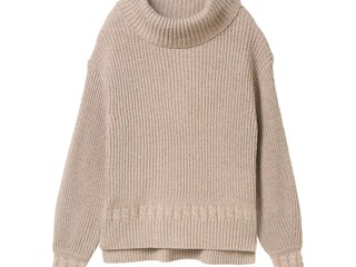 sweter Felix Buhler Liah, beżowy, r. M, golf, używany, z wadą