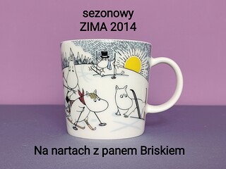 Muminki KUBEK Moomin Arabia Finland - sezon ZIMA 2014 - Na nartach z panem Briskiem