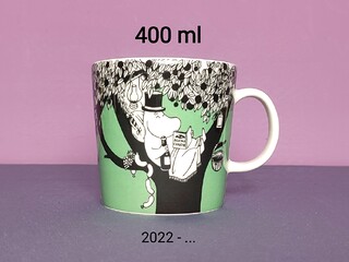 MUMINKI kubek Moomin Arabia Finland - 400 ml ZIELONY (Green) duży