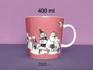 MUMINKI kubek Moomin Arabia Finland - 400 ml RÓŻOWY (Rose) duży