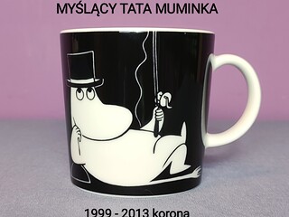 MUMINKI kubek Moomin Arabia Finland - Myślący Tata Muminka 1999-2013