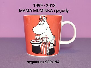MUMINKI kubek Moomin Arabia Finland - sygn. KORONA - prod. 1999 - 2013