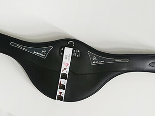Acavallo popręg skokowy anatomiczny premium Comfort Gel z gumami 130 cm NOWY! 350 ZŁ TANIEJ!