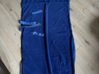 Derka polarowa z kapturem, rozm. 155, polar 420 gr