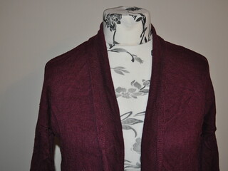 sweter, kardigan Felix Buhler Amelie, r. XS , bordowy , używany