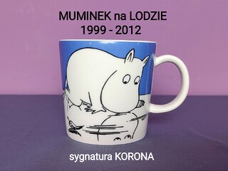 Muminki KUBEK Moomin Arabia Finland - sygnatura KORONA 1999 - 2012