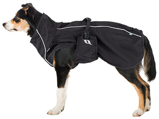 derka dla psa Back on Track Bark, r. 55 cm, czarna, softshell, jak nowa, z wadą