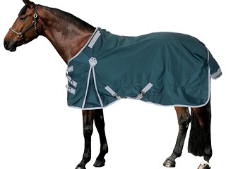derka Felix Buhler Perfect Fit Regularneck, zielona, r. 135 cm, 0 g, 1680 DEN, padokowa, bdb z wadą