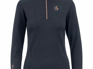 koszulka, bluzka Felix Buhler Nina, r XXL , granatowa, ocieplana, długi rękaw, jak nowa