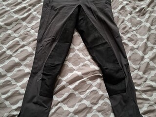 Antracytowe bryczesy Pikeur Lugana Contrast, rozm. 34