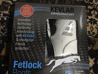 Premierequine PE ochraniacze kevlar tyły białe L