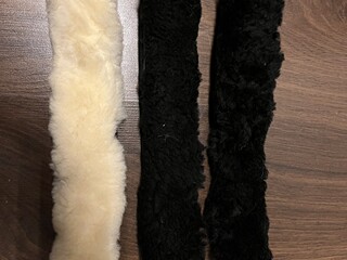 3 futerka na nachrapnik/naczolek z owczej welny Kavalkade