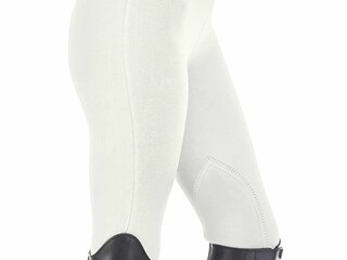 bryczesy Equilibre Janis, r. 158 cm, białe, konkursowe, legginsy, bdb z wadą