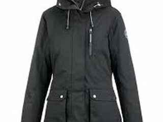 kurtka parka Felix Buhler Alicia, r. XS , czarna, damska, z kapturem, bdb z wadą  (2)