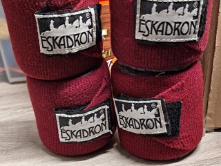 Eskadron owijki climatex bordowe 4 szt komplet