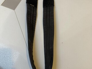 Popręg materiałowy, bawełniany 110 cm czarny