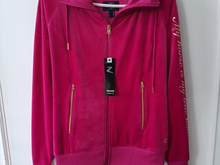 Bluza welurowa ze złotymi nadrukami S M Horze