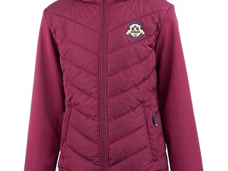 kurtka Steeds Tine , r. 140 cm , bordowo-różowa, SOFTSHELL, bdb z wadą