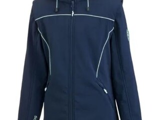 kurtka Steeds Liane, r. 152 cm, granatowa, młodzieżowa, softshell, 2w1, bdb z wadą (2)
