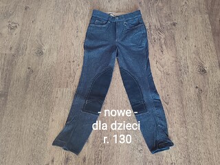 NOWE bryczesy dla dzieci - rozmiar 130 - Euro Hunter - jeans