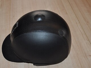 kask Harry's Horse Crystals, r. 59 cm , czarny (schwarz), z cyrkoniami,  jak Nowy