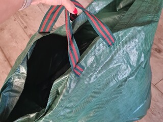 bag, torba, duża, zielona, bdb