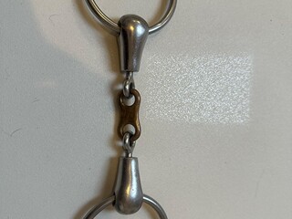 Wędzidło typu rotary/obrotowe, płaski łącznik 11,5 cm