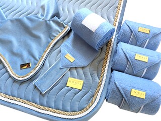 HORSS czaprak Velvet - Baby blue niebieski