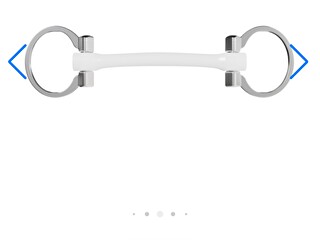 Wędzidło Winderen 125mm podwójnie łamane white edition slim 14mm