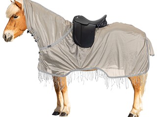 derka Fengur Fluga, r. 135 cm, siatkowa, przeciw owadom, treningowa, z frędzlami, NOWA