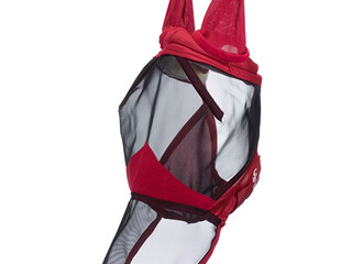maska na owady Felix Buhler Basic z klapą, r. XL, X - FULL, czerwona, NOWA