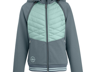 kurtka Felix Buhler Dea, kamizelka, 2 w 1, r. 152 cm , deep-ocean, SOFTSHELL, dziecięca, bdb z wadą