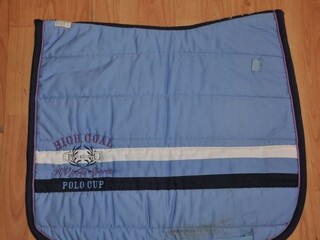 czaprak HV Polo, błękitny, r. cob/full, ujeżdżeniowy, stan bdb