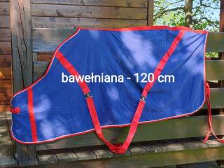 Jak nowa derka bawełniana 120 cm letnia stajenna, transportowa