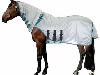 derka siatkowa Thermo Master Paran II, r. 125 cm, spacerowa, szara, z kapturem, jak nowa