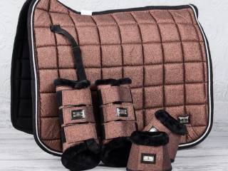 NOWE ochraniacze Lovequestrian copper glitter